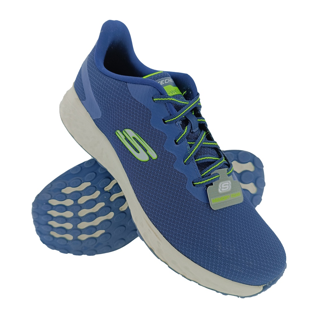 Blue skechers memory clearance foam